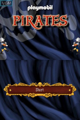 Title screen of the game Playmobil - Pirates on Nintendo DS
