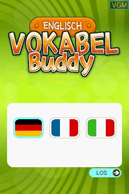 Title screen of the game PONS Englisch - Vokabel Buddy on Nintendo DS