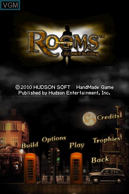 Title screen of the game Rooms - The Main Building on Nintendo DS