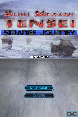 Title screen of the game Shin Megami Tensei - Strange Journey on Nintendo DS