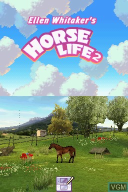 Title screen of the game Horse Life 3 on Nintendo DS