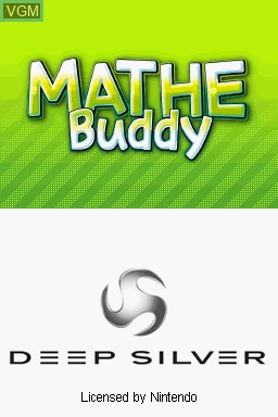 Title screen of the game Mathe Buddy - 5. Klasse on Nintendo DS
