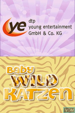 Title screen of the game Baby Wildkatzen on Nintendo DS