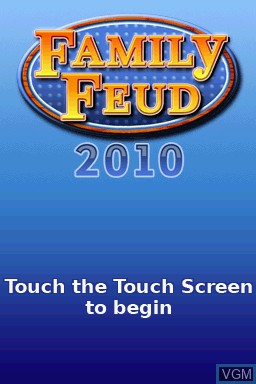 Title screen of the game Family Feud - 2010 Edition on Nintendo DS