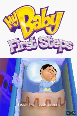 Title screen of the game My Baby - First Steps on Nintendo DS