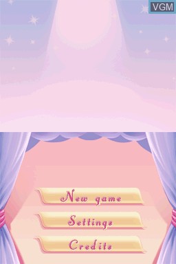Title screen of the game Let's Play Ballerina on Nintendo DS