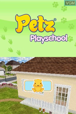 Title screen of the game Petz - Playschool on Nintendo DS