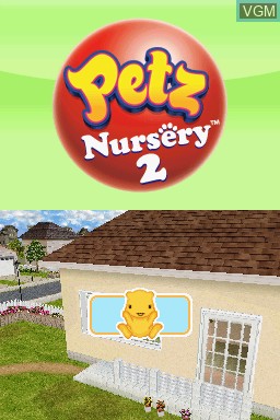 Title screen of the game Petz - Nursery 2 on Nintendo DS
