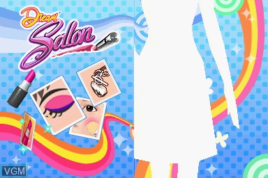 Title screen of the game Dream Salon on Nintendo DS