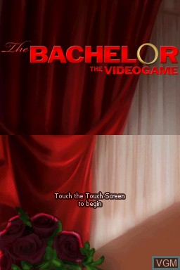 Title screen of the game Bachelor, The - The Videogame on Nintendo DS