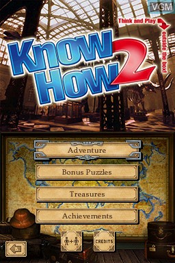 Title screen of the game Know How 2 on Nintendo DS