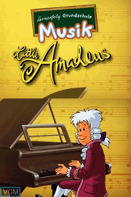 Title screen of the game Lernerfolg Grundschule Musik - Little Amadeus on Nintendo DS