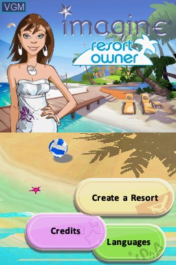 Title screen of the game Imagine - Resort Owner on Nintendo DS