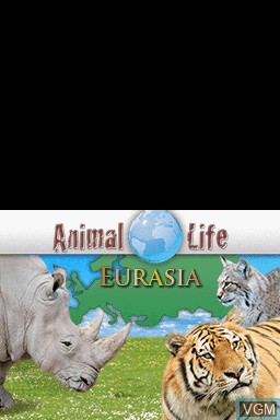 Title screen of the game Animal Life - Eurasia on Nintendo DS