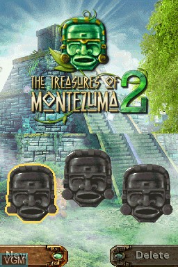 Title screen of the game Treasures of Montezuma 2, The on Nintendo DS