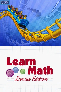 Title screen of the game Kids Learn Math - A+ Edition on Nintendo DS