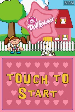 Title screen of the game My First Dollhouse on Nintendo DS