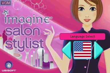 Title screen of the game Imagine - Salon Stylist on Nintendo DS