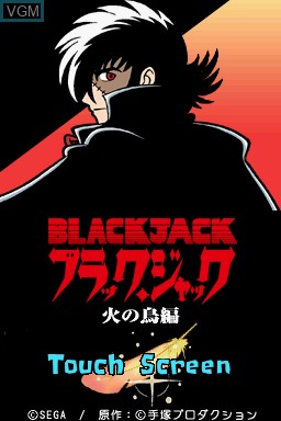 Title screen of the game Black Jack - Hi no Tori Hen on Nintendo DS