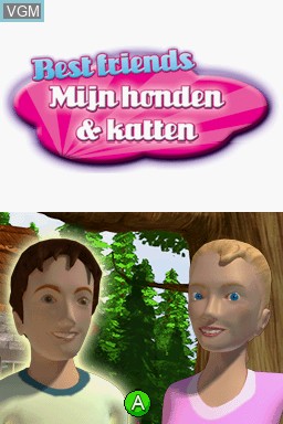 Title screen of the game Best Friends - Mijn Honden en Katten on Nintendo DS