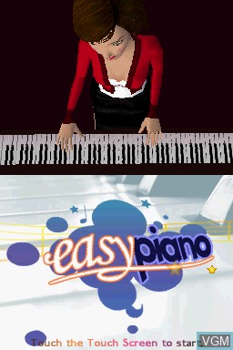 Title screen of the game Easy Piano on Nintendo DS