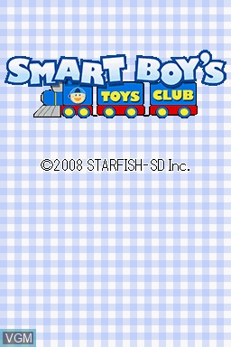 Title screen of the game Smart Boy's - Toys Club on Nintendo DS