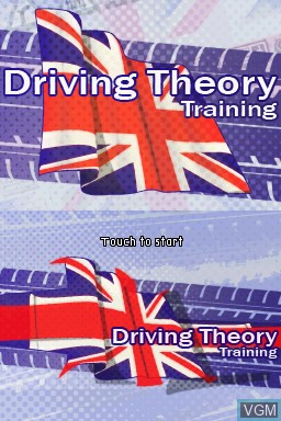 Title screen of the game Driving Theory Training 2009/2010 Edition on Nintendo DS