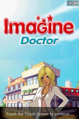 Title screen of the game Imagine - Doctor on Nintendo DS