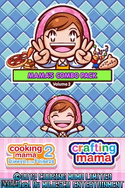 Title screen of the game Mama's Combo Pack - Volume 2 on Nintendo DS