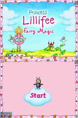 Title screen of the game Fée Lili-Rose, La - La Magie des Fées on Nintendo DS