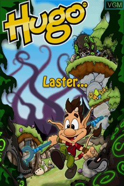 Title screen of the game Hugo - Magic In The Troll Woods on Nintendo DS
