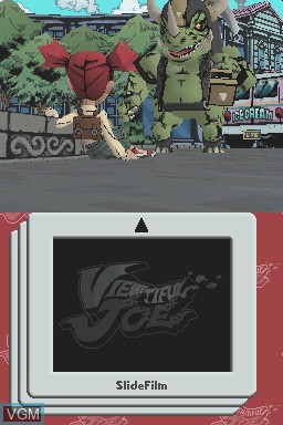 Menu screen of the game Viewtiful Joe - Double Trouble! on Nintendo DS