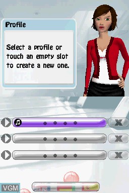 Menu screen of the game Easy Piano - Learn, Play & Compose on Nintendo DS