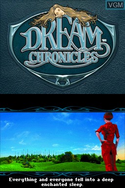 Menu screen of the game Dream Chronicles on Nintendo DS