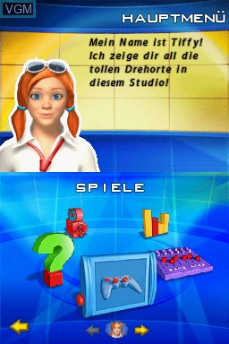Menu screen of the game GripsKids - Sachkunde on Nintendo DS