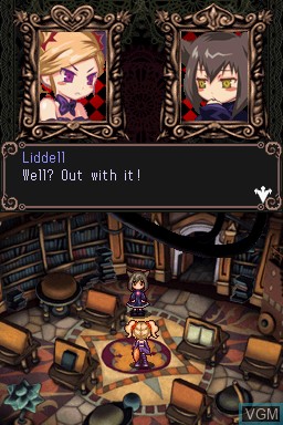 Menu screen of the game Witch's Tale, A on Nintendo DS