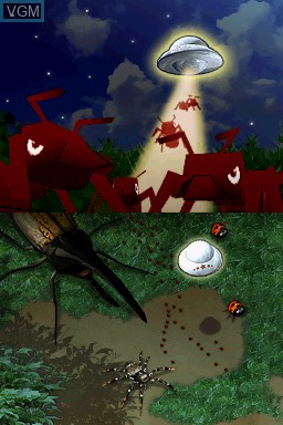 Menu screen of the game Ant Nation on Nintendo DS