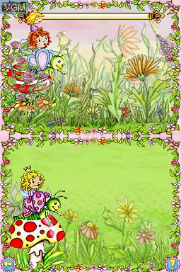 Menu screen of the game Prinzessin Lillifee - Meine Liebsten Freunde on Nintendo DS