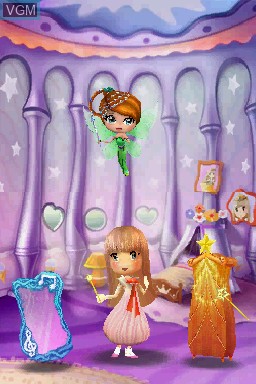 Menu screen of the game Princess Melody on Nintendo DS