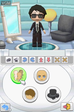 Menu screen of the game MySims Agents on Nintendo DS