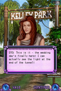 Menu screen of the game Nancy Drew - The Model Mysteries on Nintendo DS