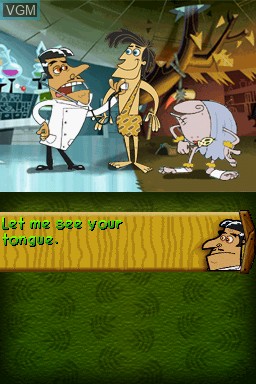 Menu screen of the game George of the Jungle and the Search for the Secret on Nintendo DS