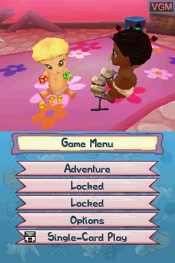 Menu screen of the game Imagine - Babysitters on Nintendo DS