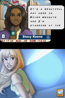 Menu screen of the game Nancy Drew - The Deadly Secret of Olde World Park on Nintendo DS