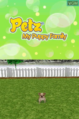 Menu screen of the game Petz - My Puppy Family on Nintendo DS