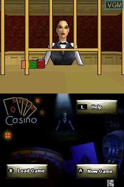 Menu screen of the game Vegas Casino on Nintendo DS