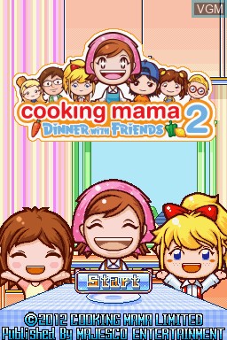 Menu screen of the game Mama's Combo Pack - Volume 2 on Nintendo DS