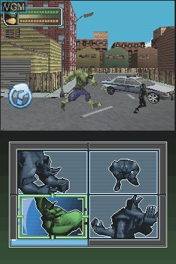 In-game screen of the game Spider-Man - Battle for New York on Nintendo DS