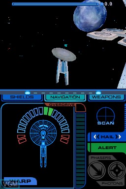 In-game screen of the game Star Trek - Tactical Assault on Nintendo DS
