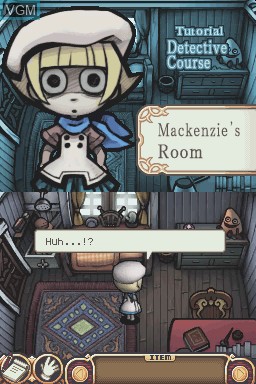 In-game screen of the game Mystery Detective on Nintendo DS